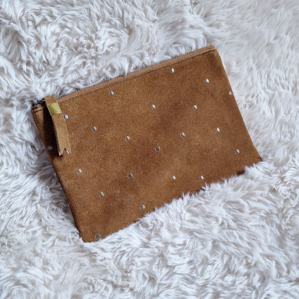 Madewell  Metallic Dots  Pouch Clutch -